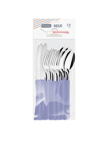 SET 12PZAS AC.INOX. MANGO HORTENSIA INOVA DI SOLLE SET 12PZAS AC.INOX. MANGO HORTENSIA INOVA DI SOLLE