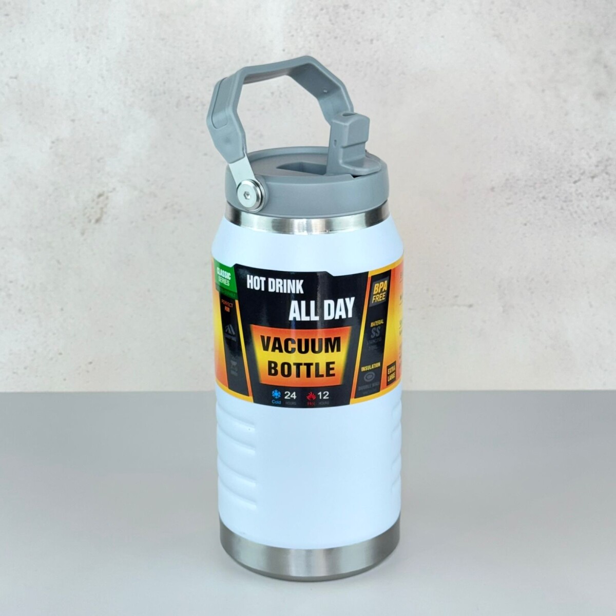 Botella Térmica de Acero Inoxidable con Manija 1600ML 