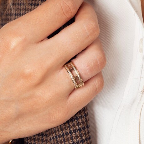 Anillo Números Romanos - Oro 10k Anillo Números Romanos - Oro 10k