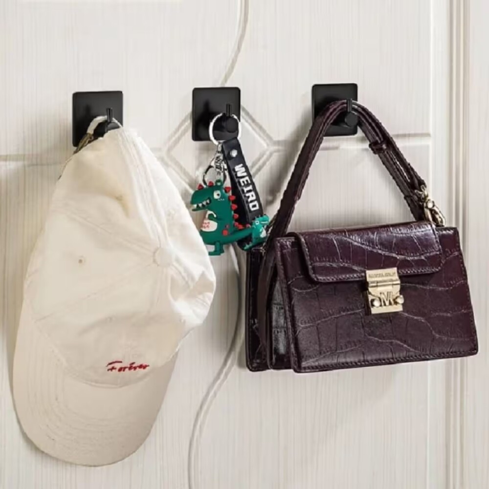 Percha autoadhesiva Negro Mate GC Percha Autoadhesiva Negro Mate Gc