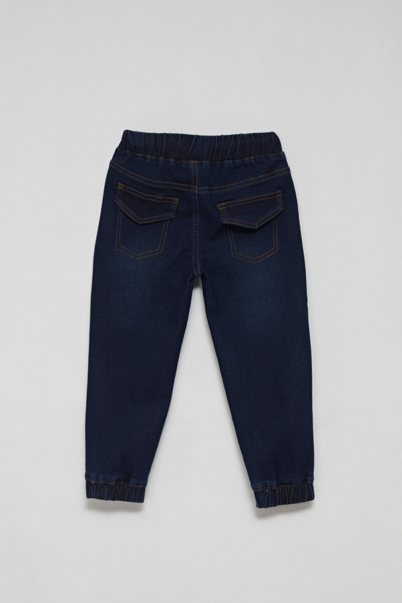 Pantalón jogger de jean Azul