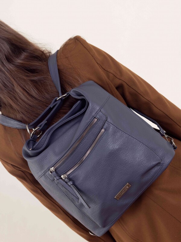CARTERA MOCHILA ESTHER AZUL NOCHE