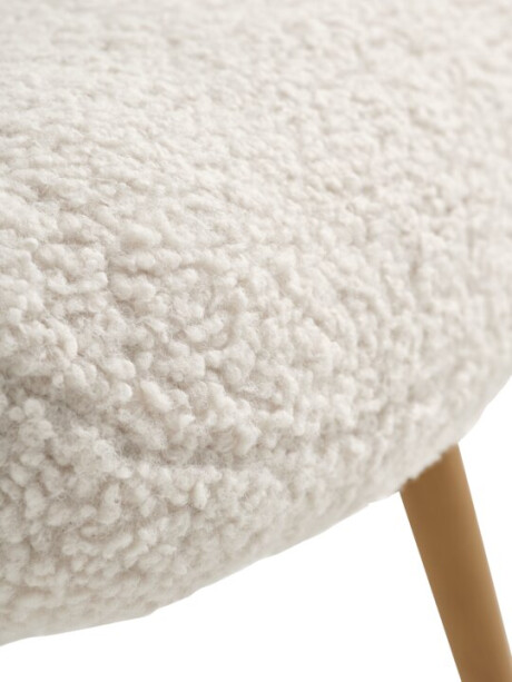 Sillón HUNDESTED 1 cuerpo tela felpa crudo Sillón HUNDESTED 1 cuerpo tela felpa crudo