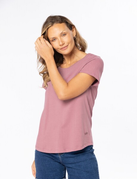 REMERA LISA Rosa oscuro