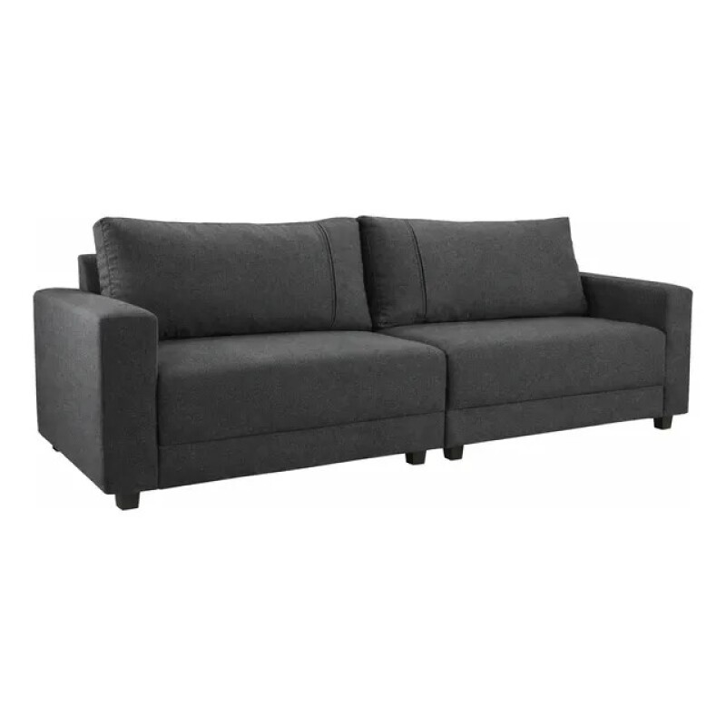Sofa 4 cuerpos tapizado en tela Pet Friendly gris oscuro Sofa 4 cuerpos tapizado en tela Pet Friendly gris oscuro