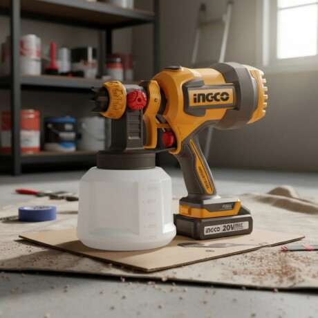Pistola de Pintura Ingco a Batería P20s 20v CSGLI2004 Pistola de Pintura Ingco a Batería P20s 20v CSGLI2004