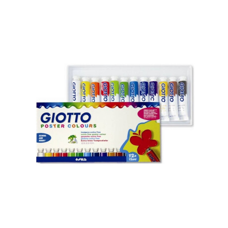 Giotto Poster Colors 12 Colors x 12ml Giotto Poster Colors 12 Colors x 12ml