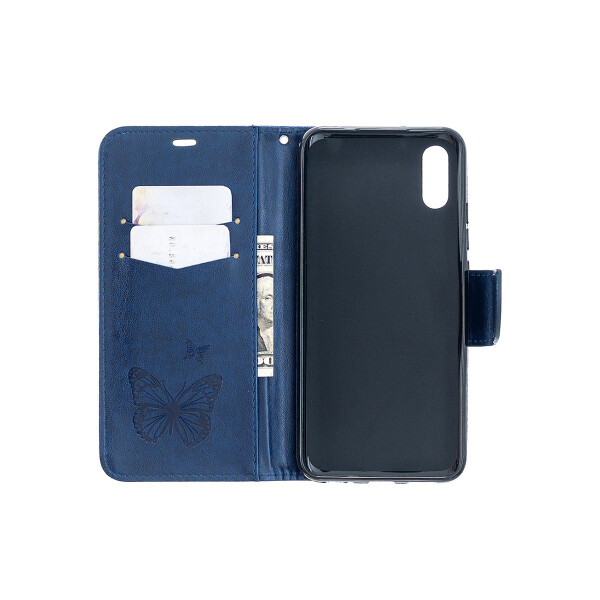 Flip cover Xiaomi Redmi 9A/9AT diseño mariposas azul Flip Cover Xiaomi Redmi 9a/9at Diseño Mariposas Azul