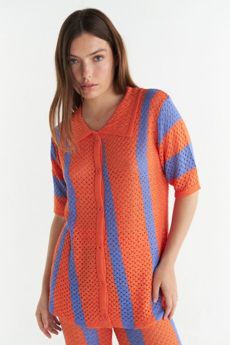 Camisa Friday Lila/Naranja