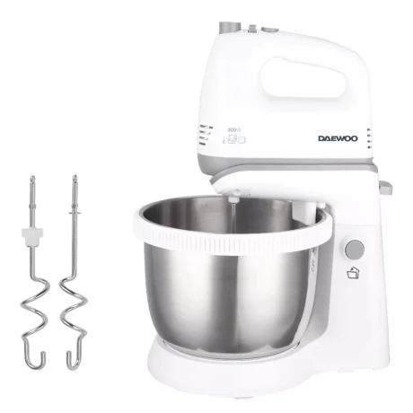 BATIDORA CON BOWL DE ACERO SM3722 BLANCO