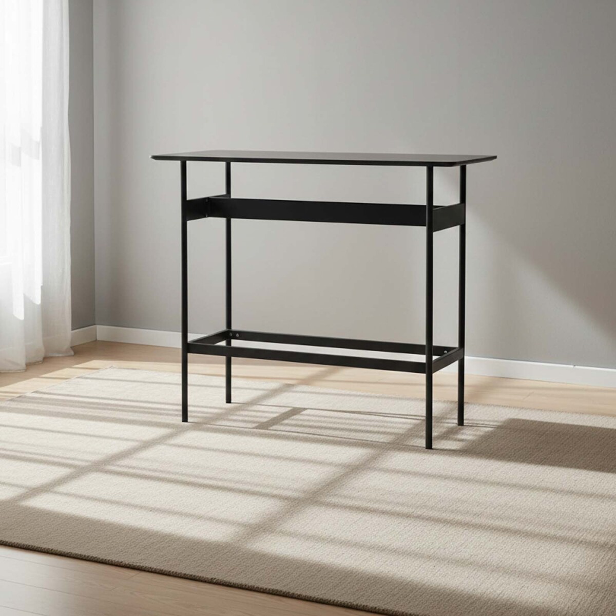 MESA BARRA - MDF-Y-METAL NEGRO RUDY 