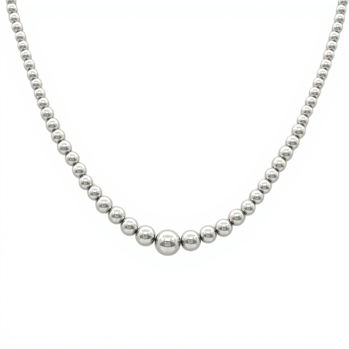 Cadena collar de Bolas - Plata 925 - Sin Piedra - CD3271 - sinpiedra 