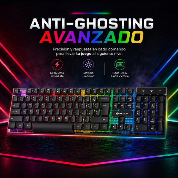 Combo Gamer Kit 5 En 1 Fantech Teclado Mouse Vincha Par Y Soporte P51 KIT GAMER 5 EN 1 P51 FANTECH POWER BUNDL