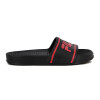Chancletas Hombre Fila Sleek Negro-Rojo