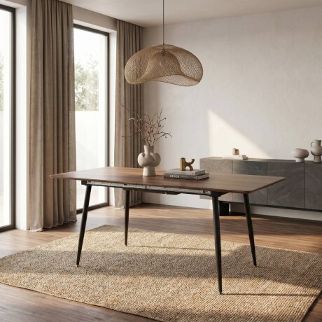 Mesa de Comedor Extensible Lupo Roble Oscuro