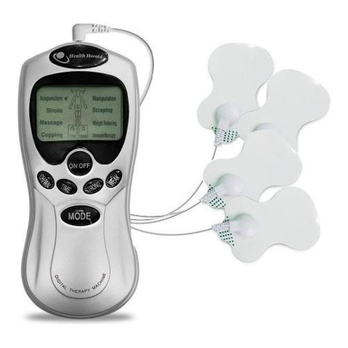Electroestimulador Tens masajes portátil con pantalla 
