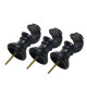 Barrote cortina de metal 2,5 m + 3 Soportes NEGRO
