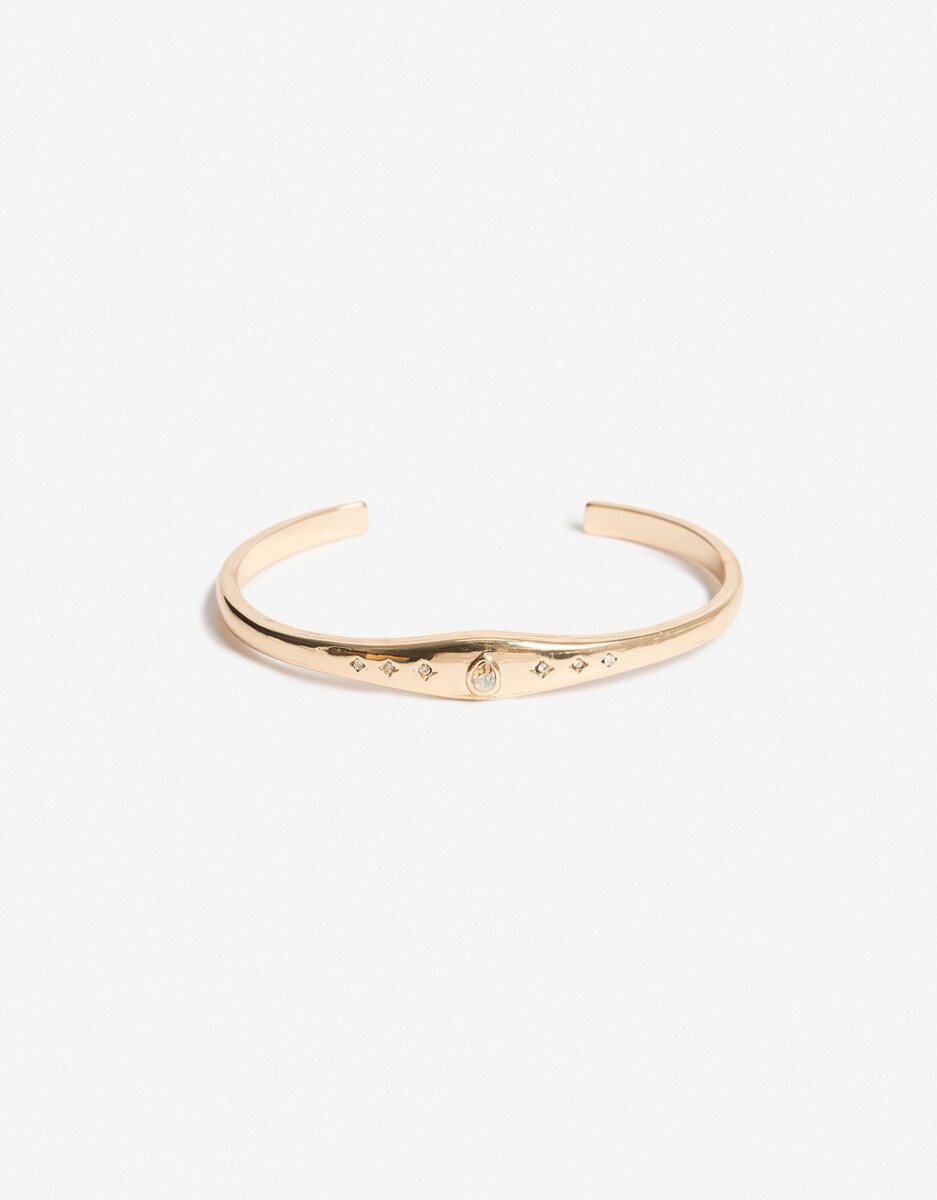 Pulsera Rígida Con Strass 