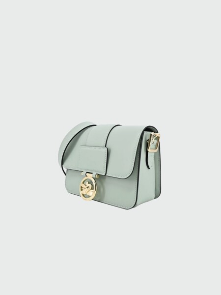 Longchamp -Cartera pequeña de cuero, Box-trot Verde Pastel