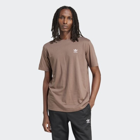 Remera Adidas Trefoil Essentials Marrón
