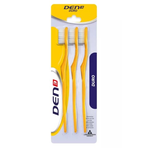 Pack Cepillos x 3 Den3 Duro