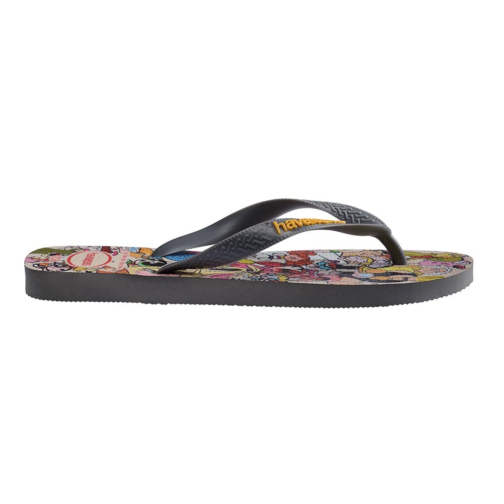 Sandalias Havaianas Top Warner Classics Hombre Acero Gris