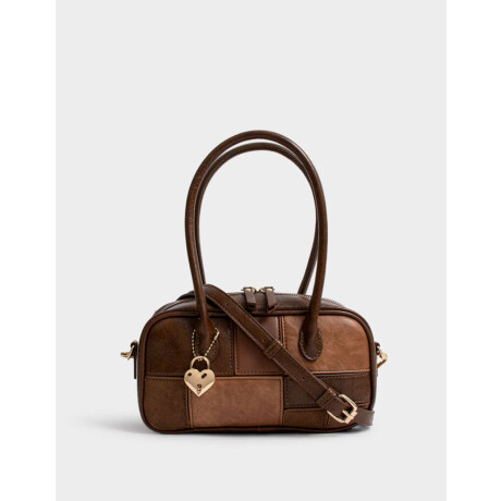 Cartera Bowling Patchwork Marron Carey