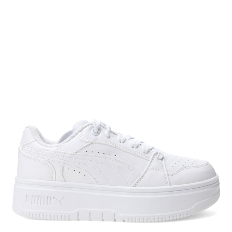 Championes de Mujer Puma Rebound Femme Low Blanco - Celeste Claro