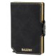Billetera Baleine Kansas en Aluminio y Cuero con Protección RFID Golden Black