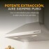 Campana De Cocina Extractor Goldtech 60cm Inoxidable Luz Variante Color Plateado