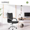 Silla de Escritorio Oficina Giratoria Lumax Donna en EcoCuero Negro