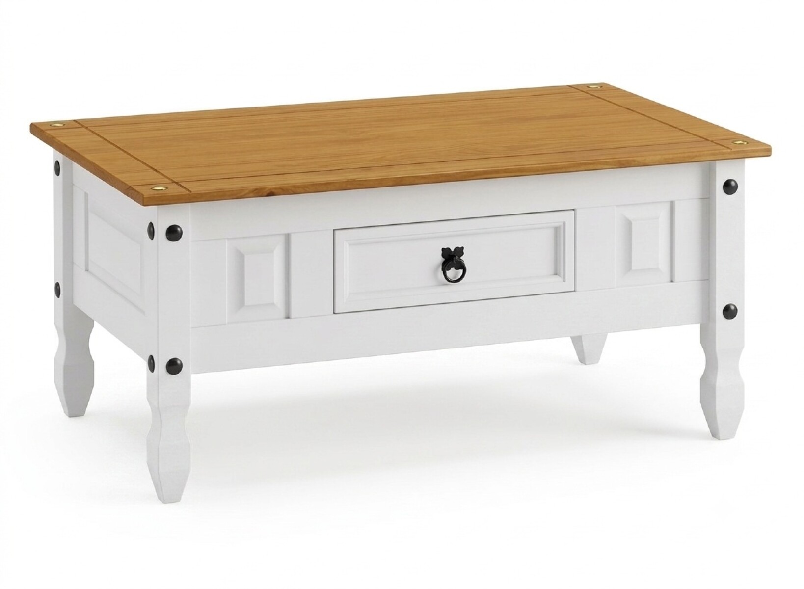 MESA DE CENTRO CORONA 1 CAJON BLANCO 