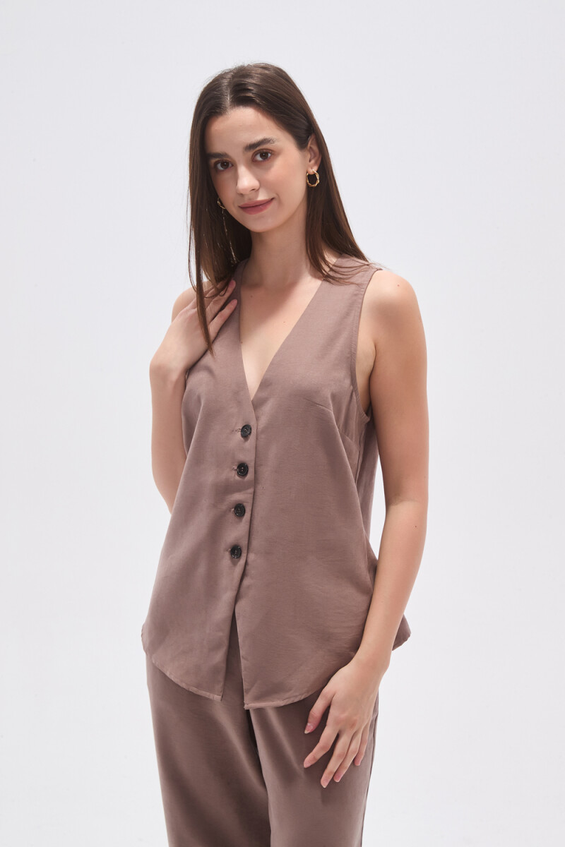 Chaleco Arum - Taupe / Mink / Vison 