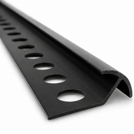 Perfil Guardacanto de PVC Reforzado 12mm Negro Perfil Guardacanto de PVC Reforzado 12mm Negro
