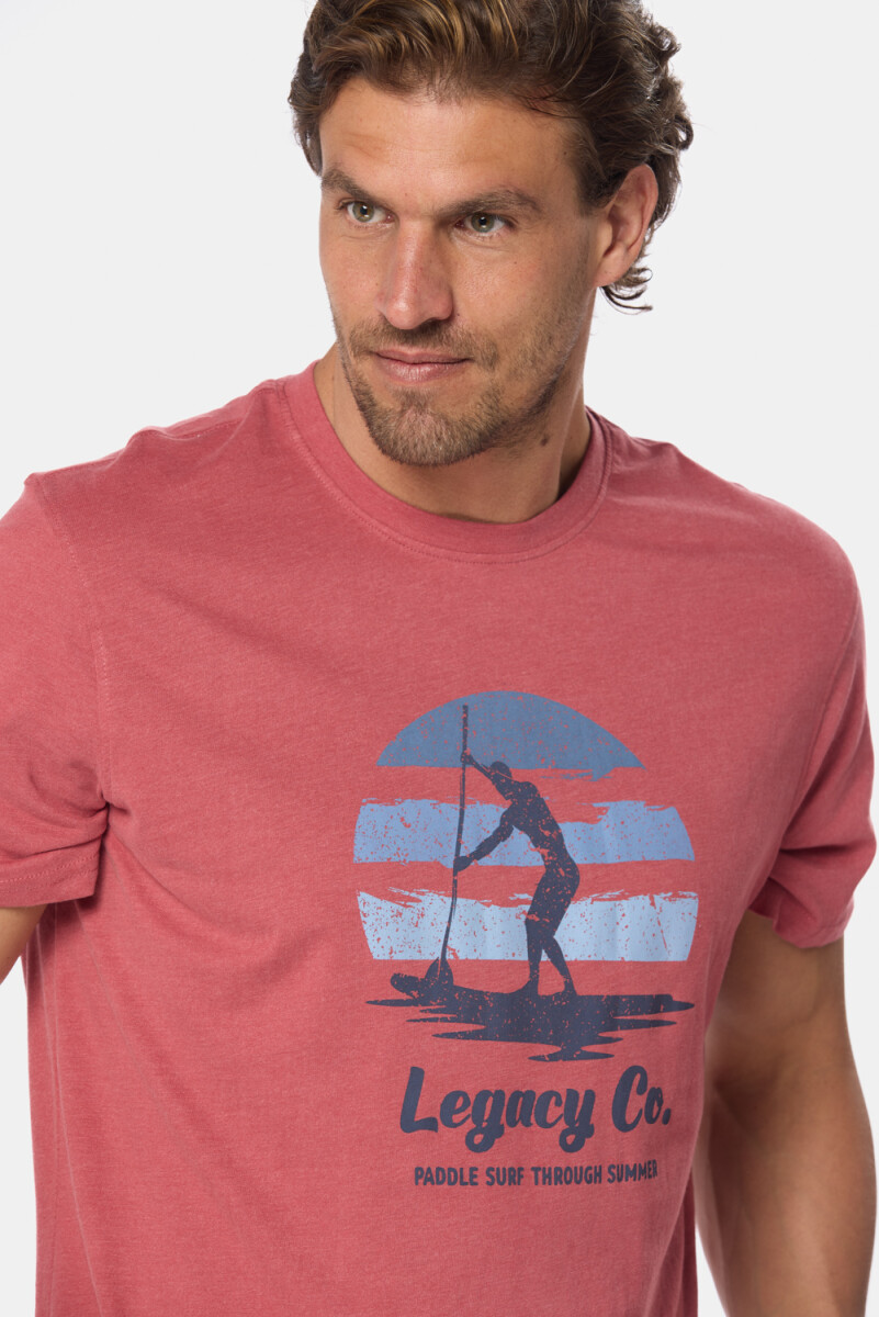 REMERA ESTAMPADA - Bordo 