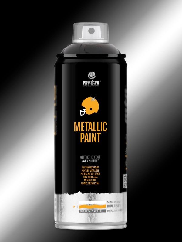 AEROSOL MTN PRO METALIZADO NEGRO 400ML N/A