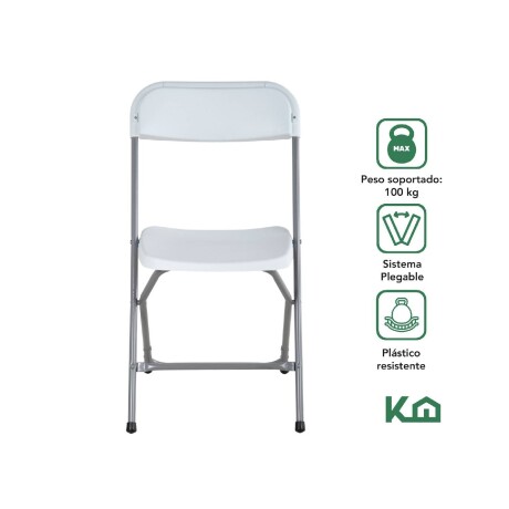 Silla Plastico Reforzada Plegable Eventos Jardin Silla Plastico Reforzada Plegable Eventos Jardin