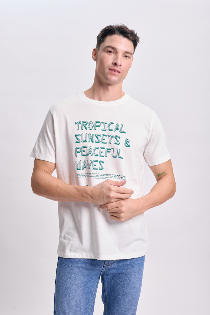 Remera estampa Crudo