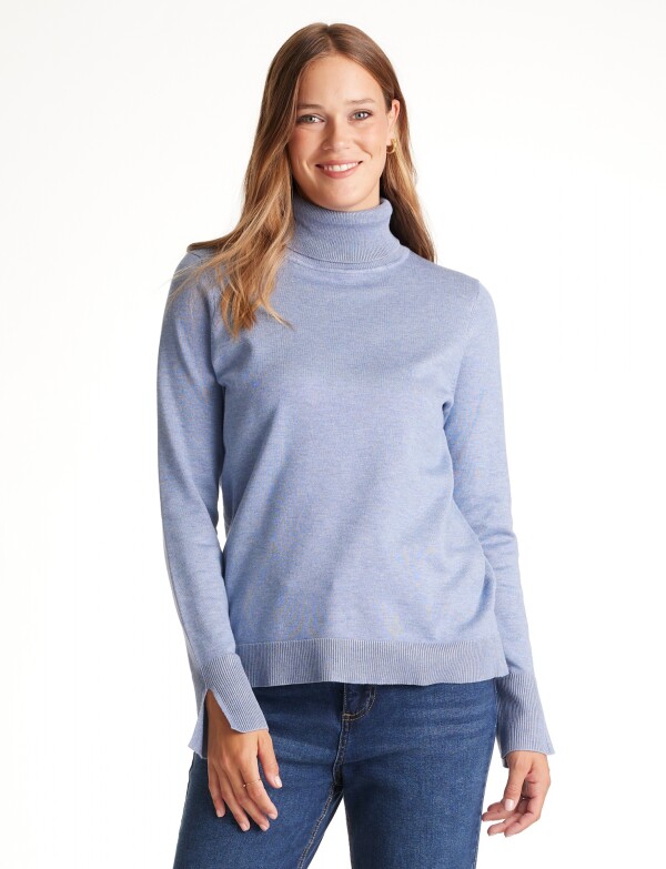 Polera Basica CELESTE