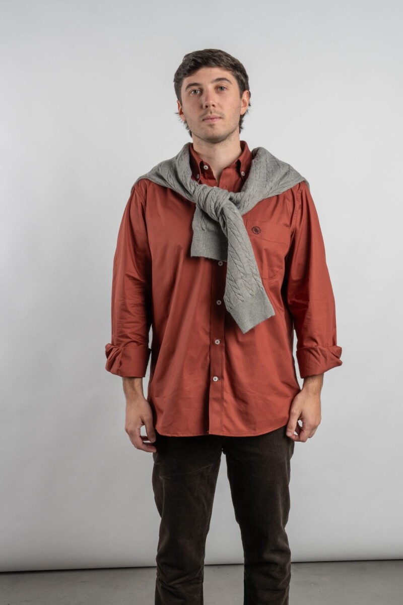 Camisa Casual Brixton Terracota