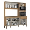 COCINA COMPACTA FLORIDA 1.85 MT 8 PUERTAS - CAPUCCINO/OFF WHITE COCINA COMPACTA FLORIDA 1.85 MT 8 PUERTAS - CAPUCCINO/OFF WHITE