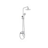 Barra columna ducha redonda inox con soporte y diseño moderno para baño Barra columna ducha redonda inox con soporte y diseño moderno para baño