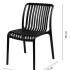 Silla Comedor Cocina Vetro Isabelini Interior Exterior Negro 1