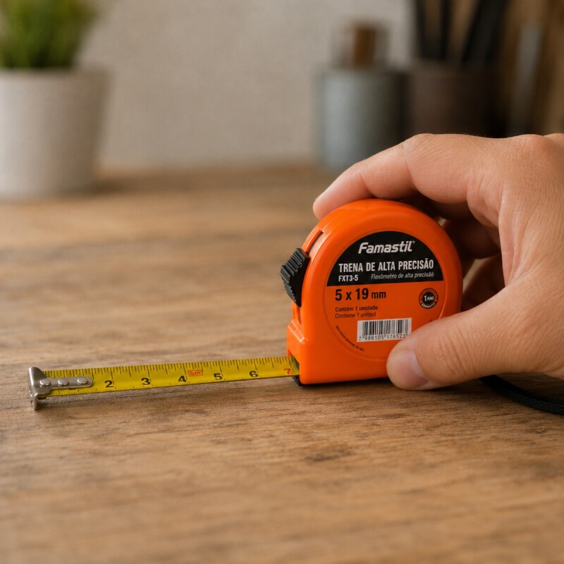 Cinta métrica 5 mts NARANJA