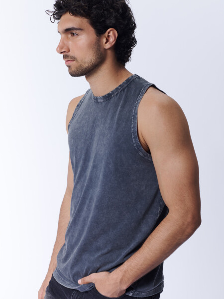 Musculosa Básica Gris Oscuro