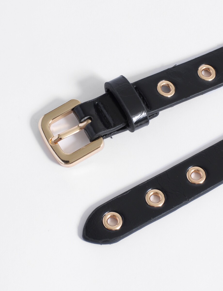 Cinturon faja con tachas - negro 