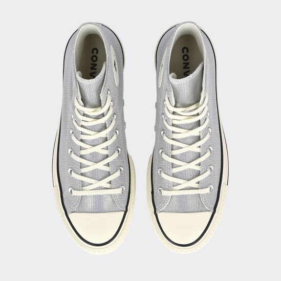 Championes Converse Chuck Taylor All Star Lift Platform Core Black/ftwr White/matte Silver