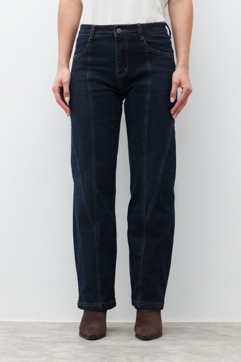 Jean recto Mina jean oscuro