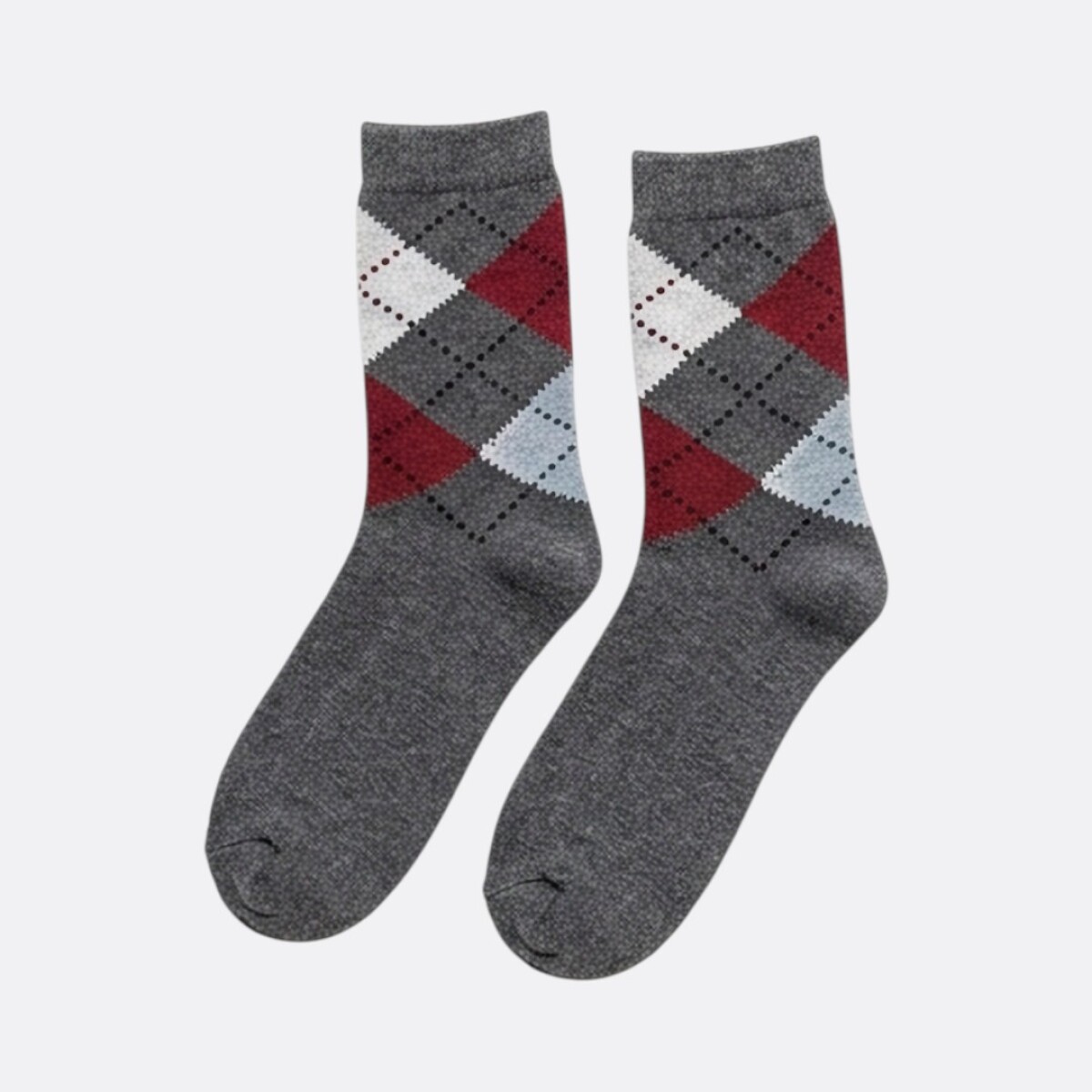 Medias De Rombos - Gris 