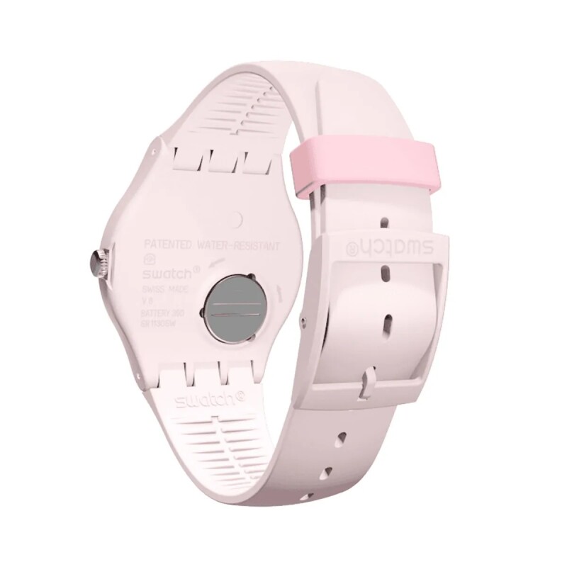 Reloj Swatch suop400 English Rose de silicona Rosa